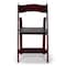 Atlas Commercial Products Wood Folding Chair, Mahogany with Black Pad WFC5MHG - alternate 3